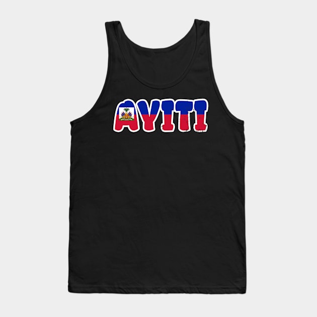 Haiti Flag Shirt | Ayiti Gift Tank Top by Gawkclothing